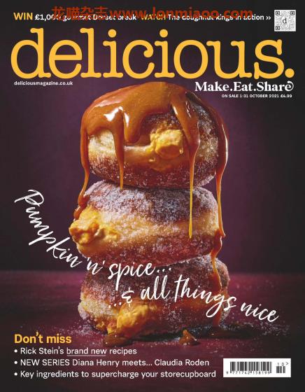 [英国版]Delicious 经典美食杂志 2021年10月刊